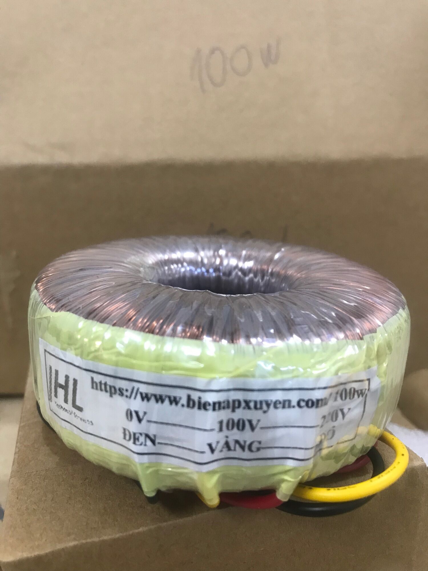 Biến áp đổi nguồn 100va , 220v-100v