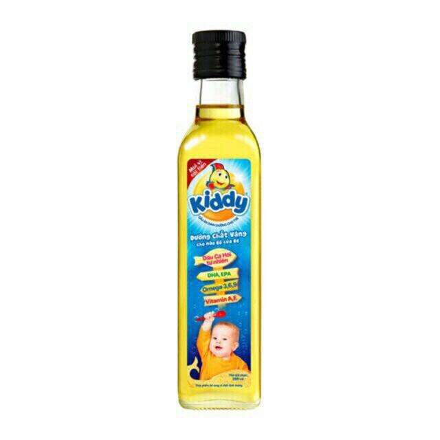 Dầu ăn dinh dưỡng Kiddy cá hồi 250ml