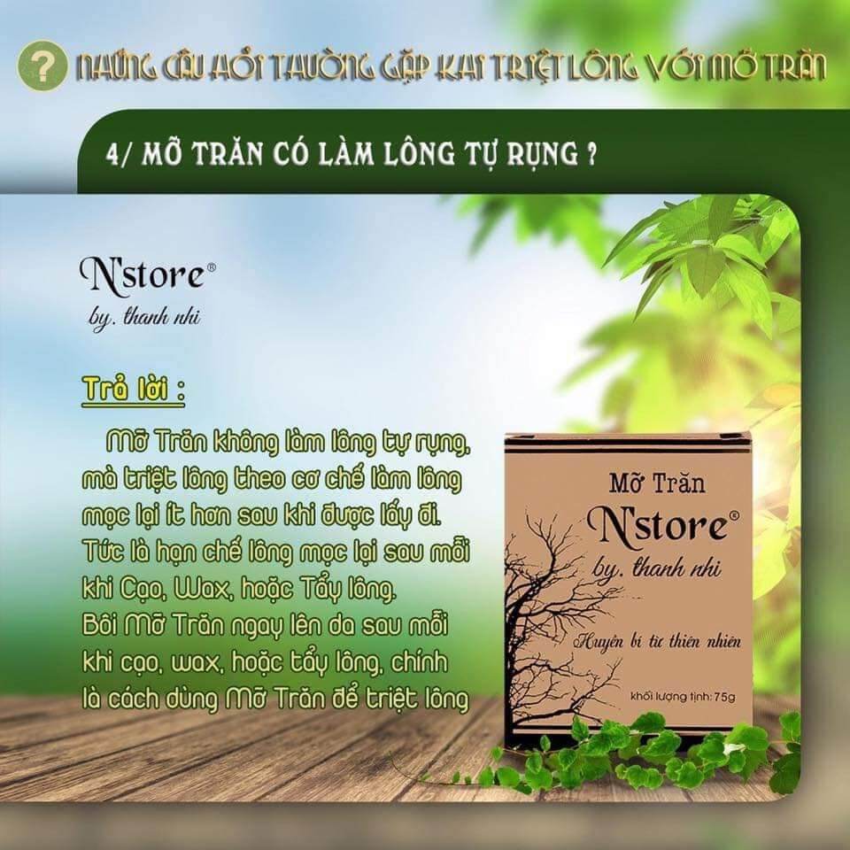 [HCM] MỠ TRĂN NGUYÊN CHẤT N'STORE - TRIỆT LÔNG, DƯỠNG DA