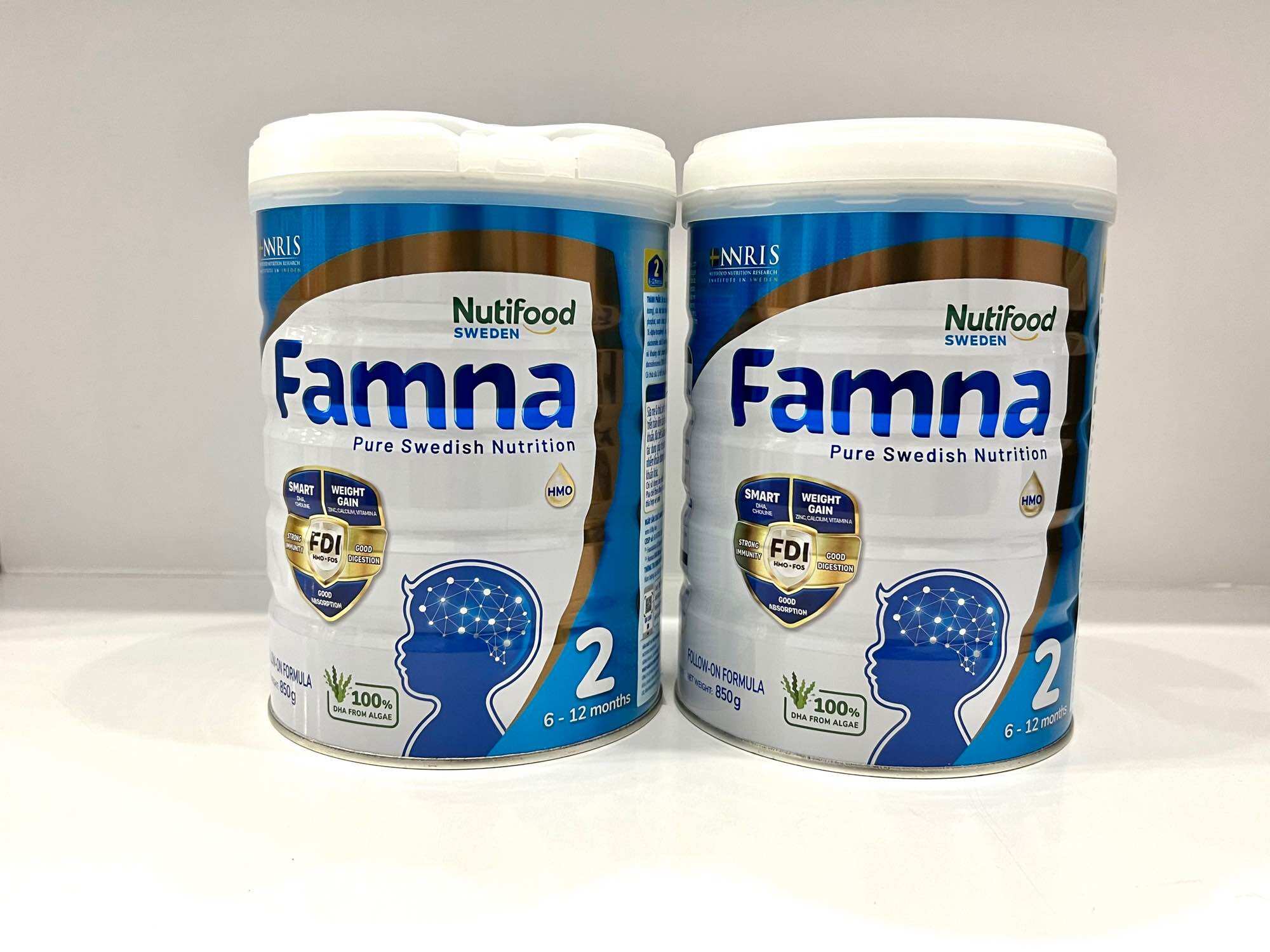 Sữa Bột FAMNA Step 2 Từ 6-12 Tháng Lon 850g- Bé Cao Lớn Thông Minh