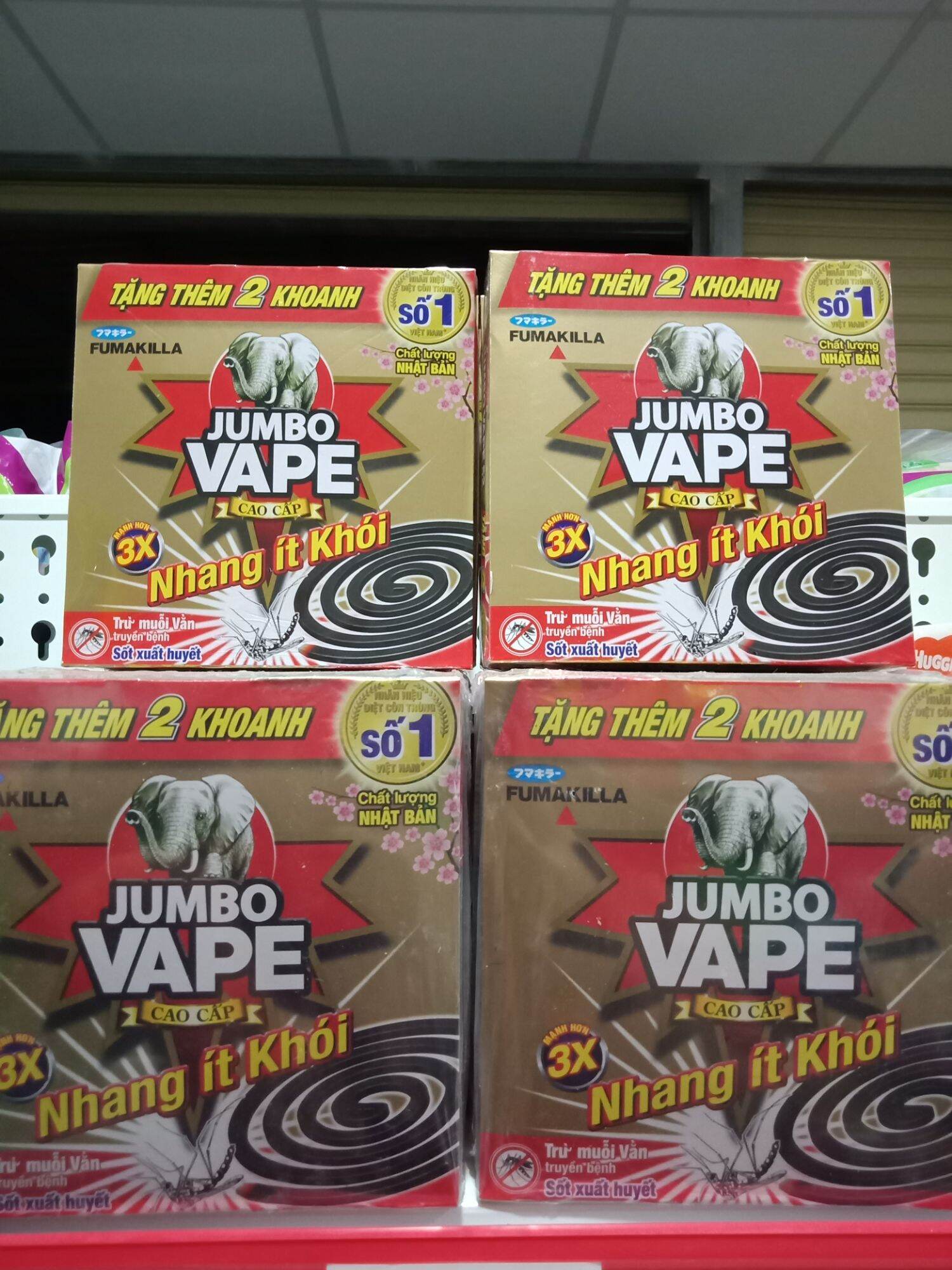 Combo 10 hộp nhang muỗi Jumbo ít khói