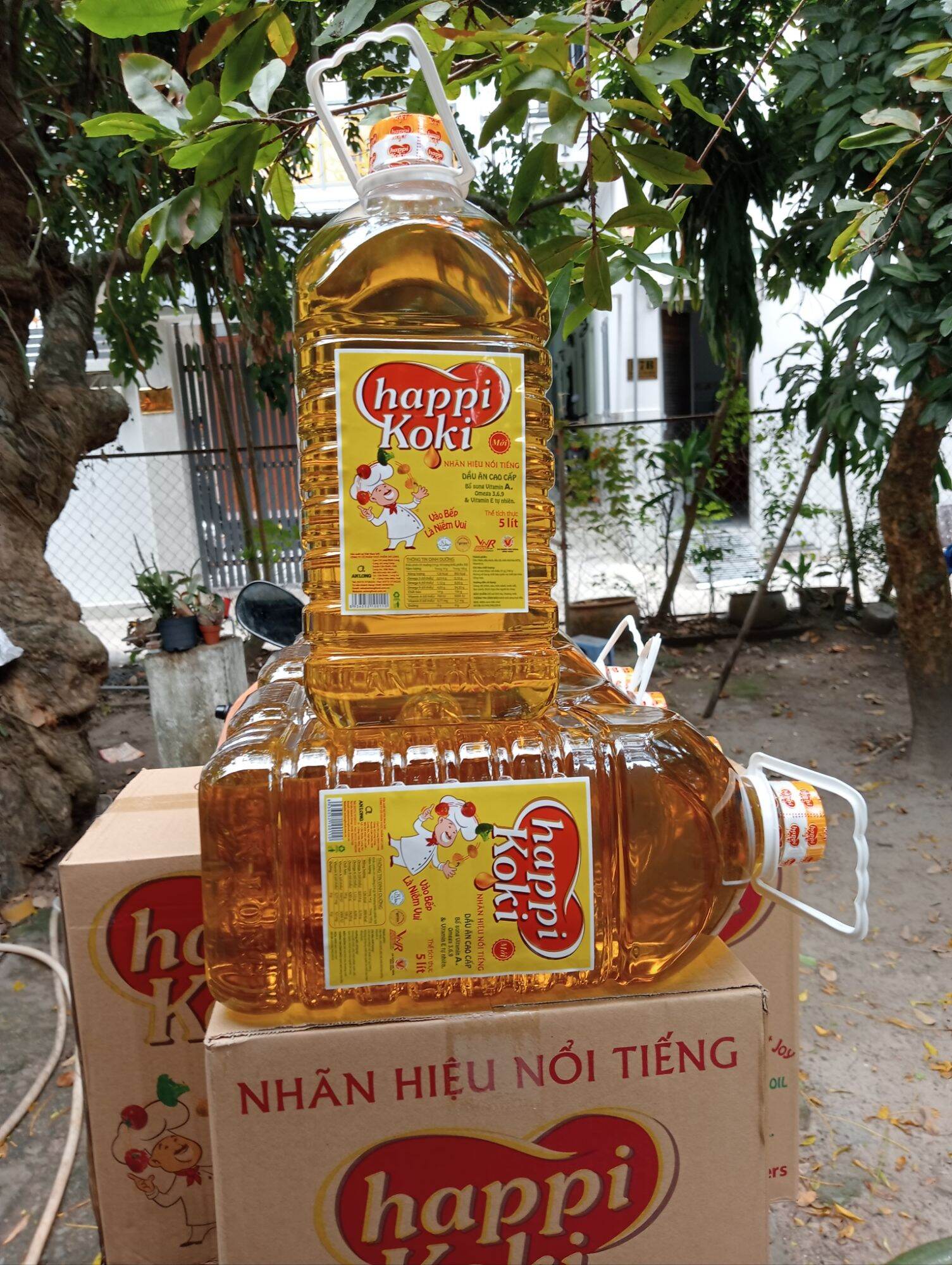Dầu ăn happi Koki can 5 lít