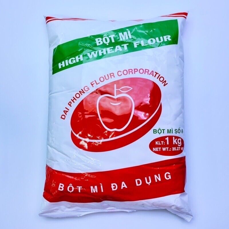 Bột mì đa dụng táo đỏ số 8 Đại Phong 1kg