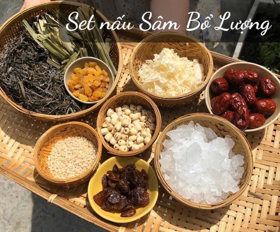 Set nguyên liệu CHÈ SÂM BỔ LƯỢNG 20 chén