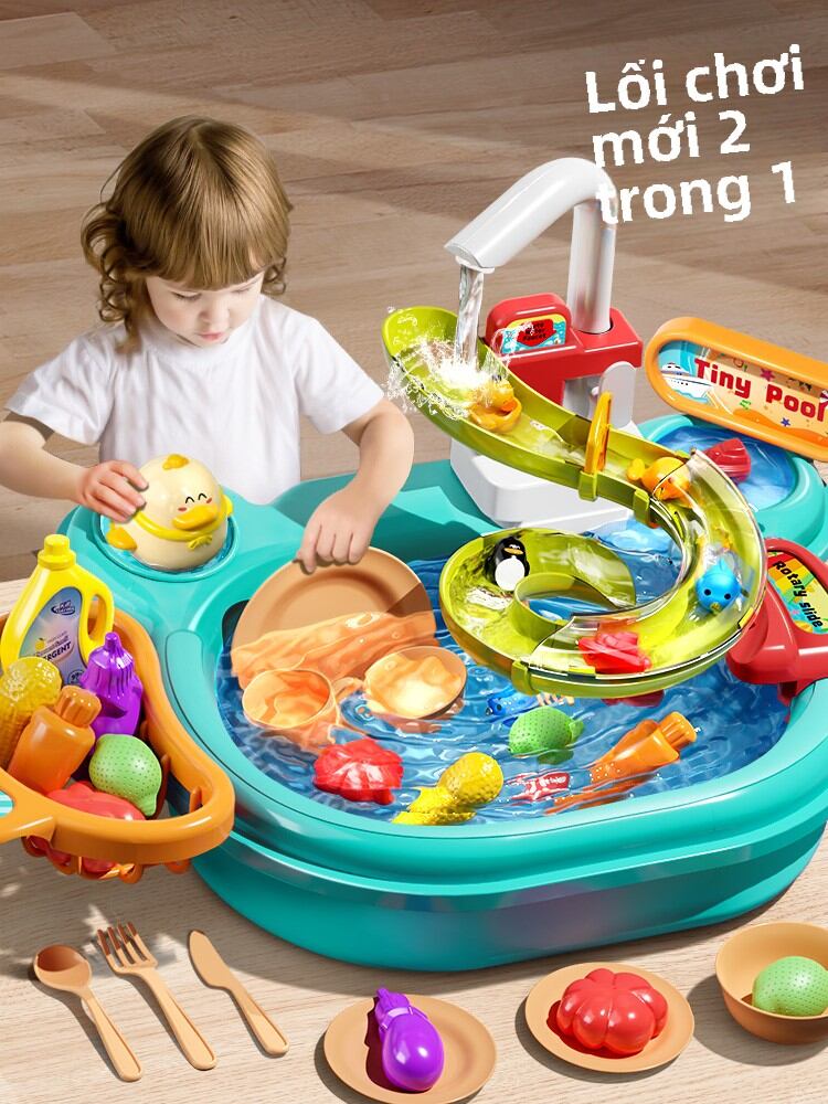 Đồ Chơi Máy Rửa Chén Trẻ Em Đồ Chơi Nhà Bếp Cho Bé Trai Và Bé Gái Đồ Chơi Điện Tử Đồ Chơi Sinh Nhật Cho Trẻ Từ 1-3 Tuổi Đồ Chơi Giáo Dục