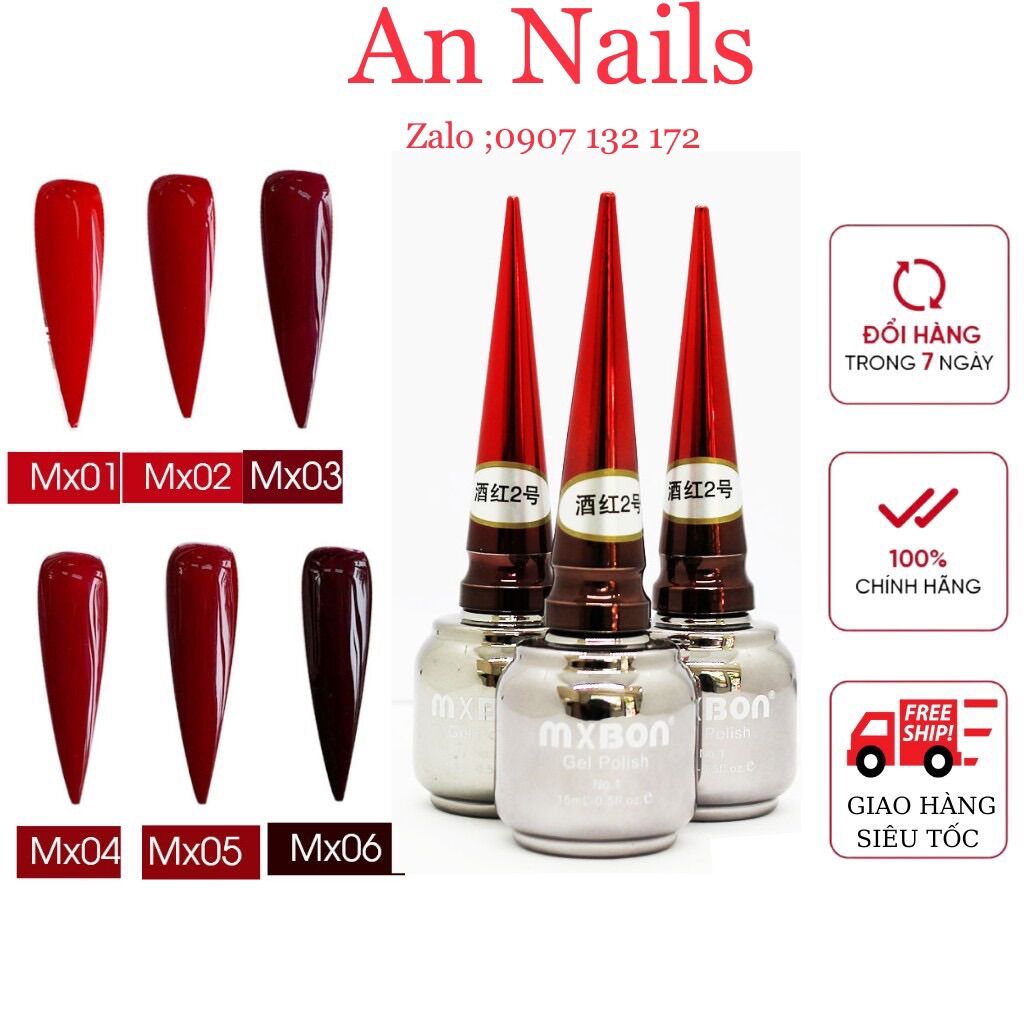 Sơn gel đỏ mixbon , sơn đỏ thông dụng