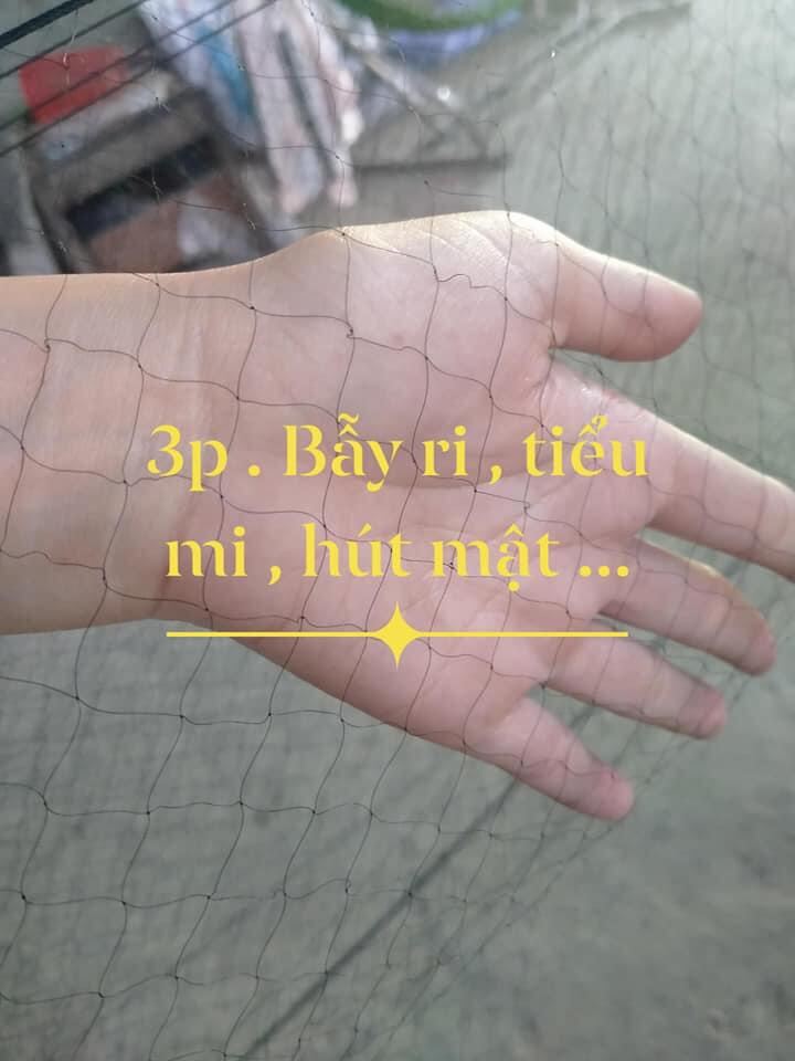 20m lưới bẫy chim ri,sẻ,sâu,mi,hoành hoạch..cao 5m mắt 3p 5 dây 4 túi