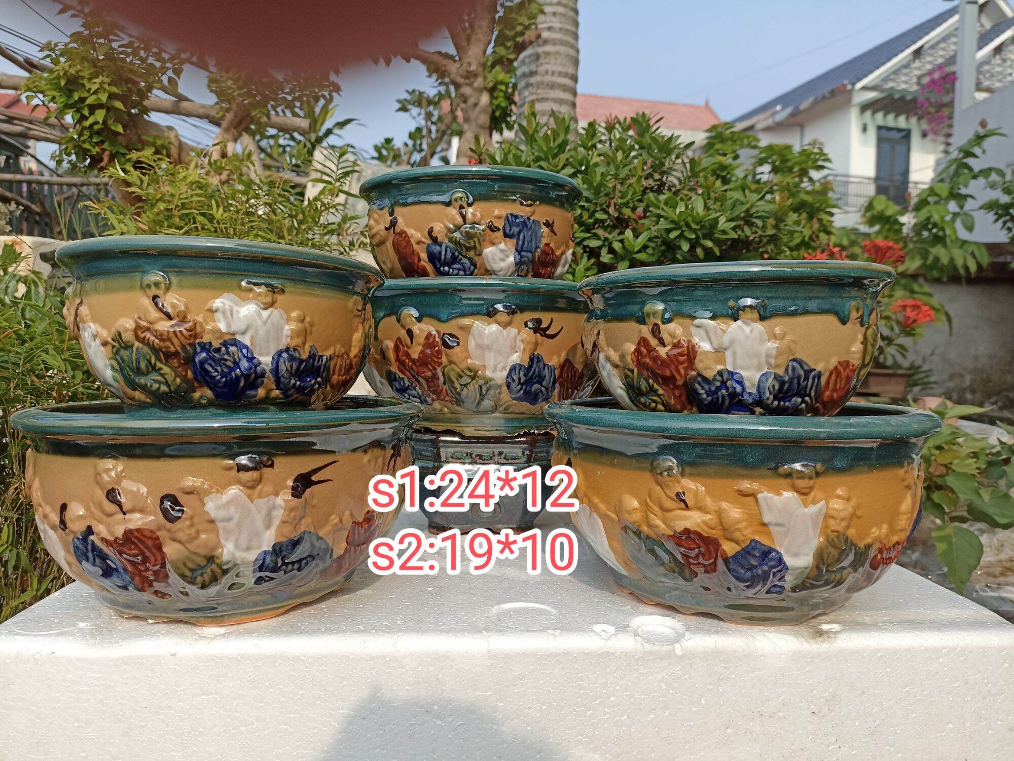 cặp 2 chậu bát tiên