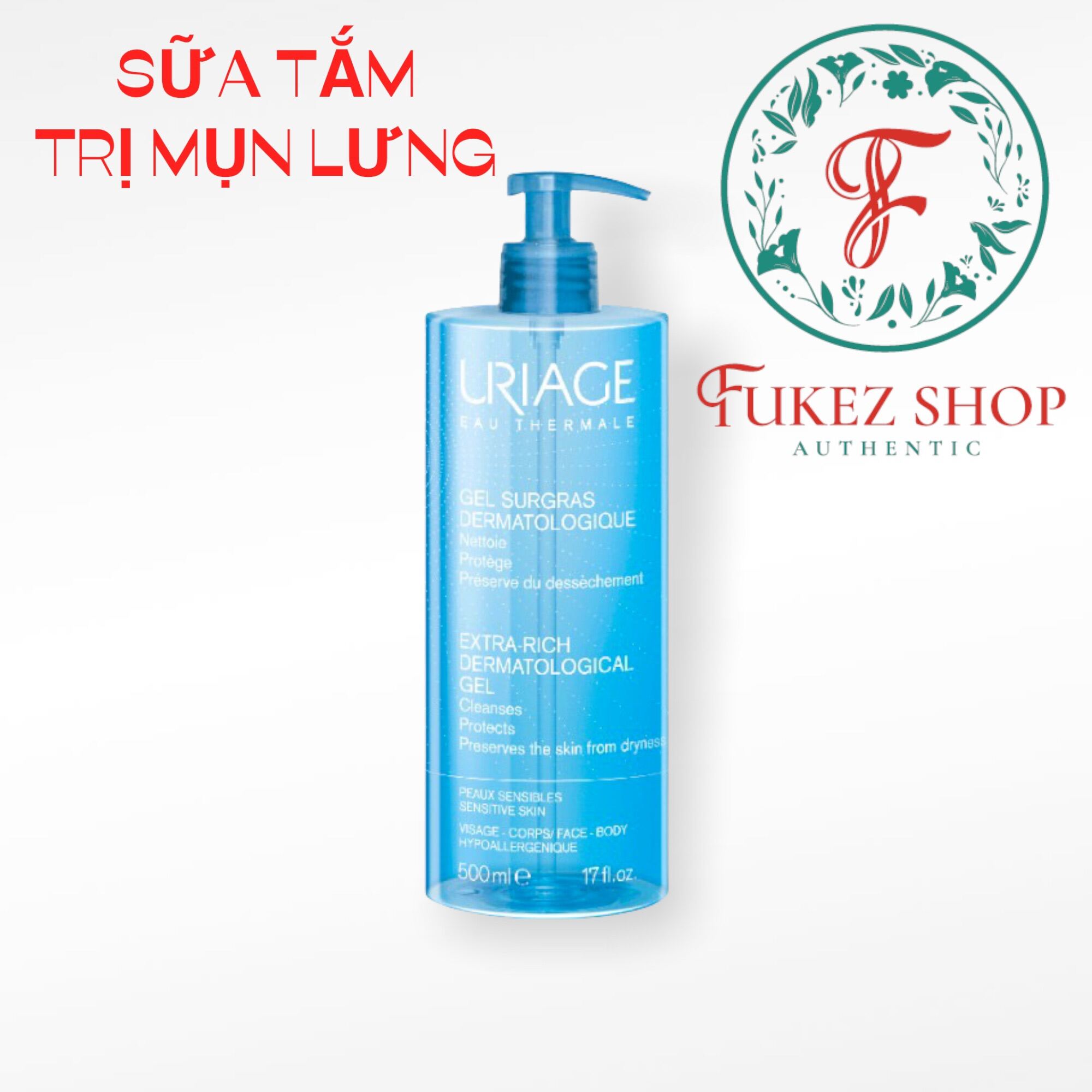 Sữa Tắm Dành Cho Da Khô Uriage 500Ml - Bill Pháp