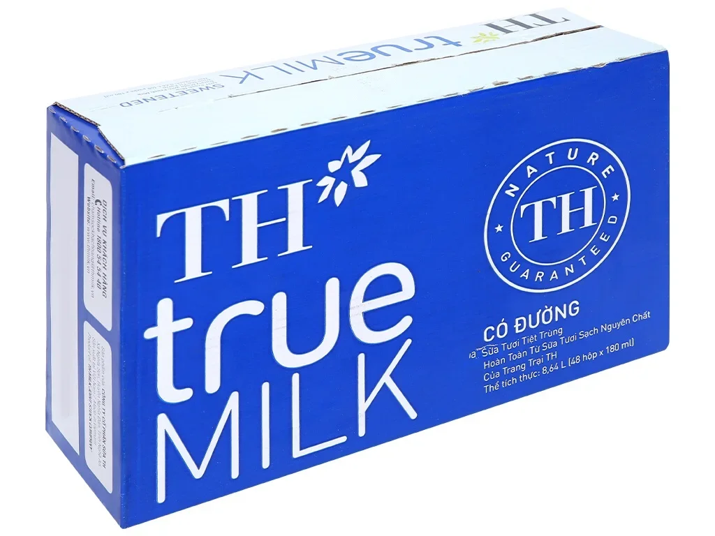 Sữa tươi TH - thùng 48 hộp 180ml