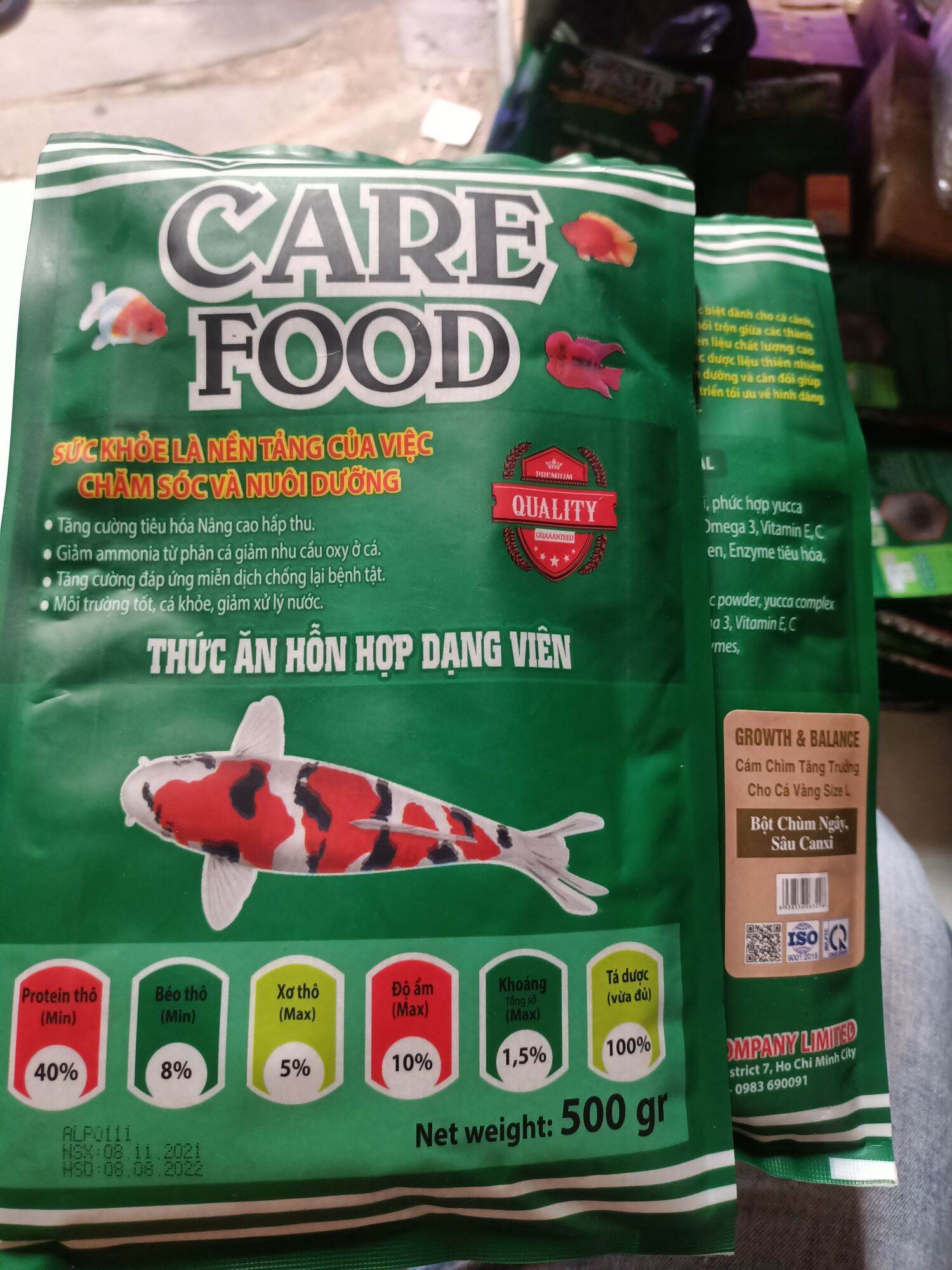 Cám chìm cho cá ran chu , koi , cám chìm cho cá , cám cho cá