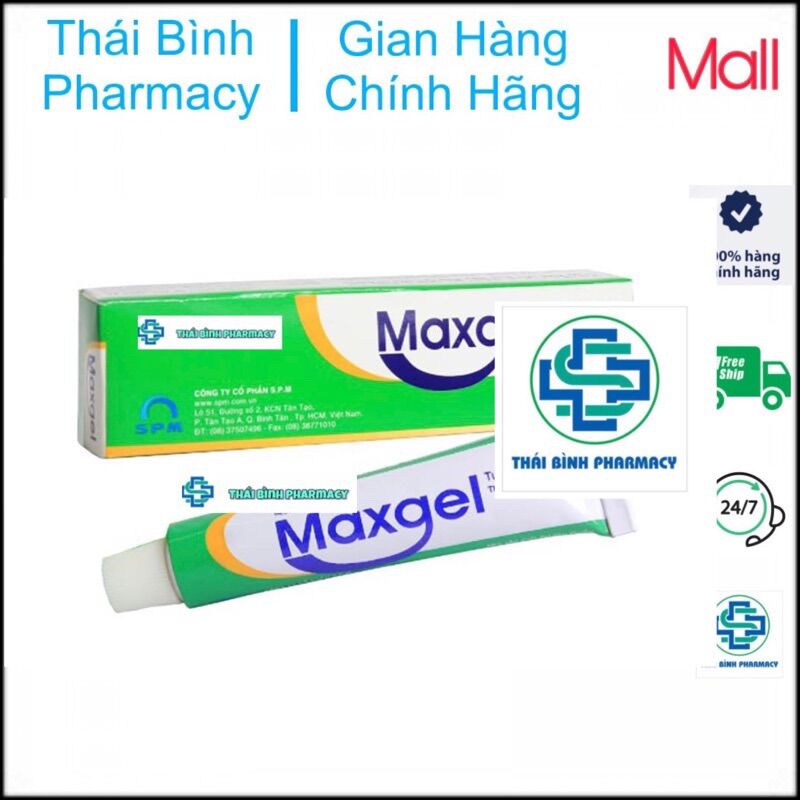Kem dưỡng da Max.gel tuýp 10g