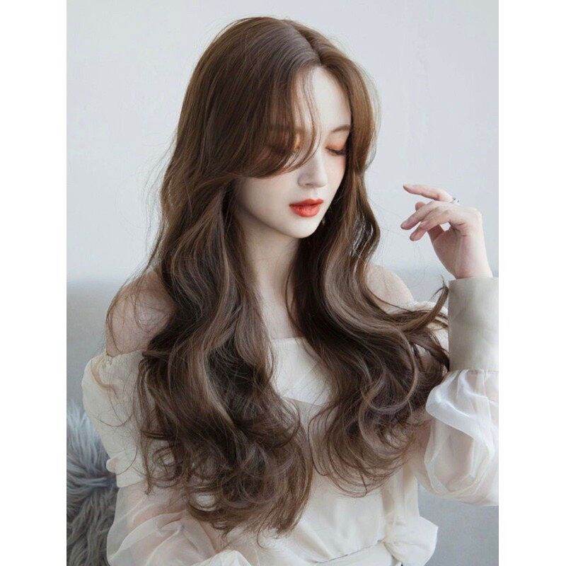 Tóc nguyên đầu 2 mái xoăn pas lơi[GIÁ SỈ]