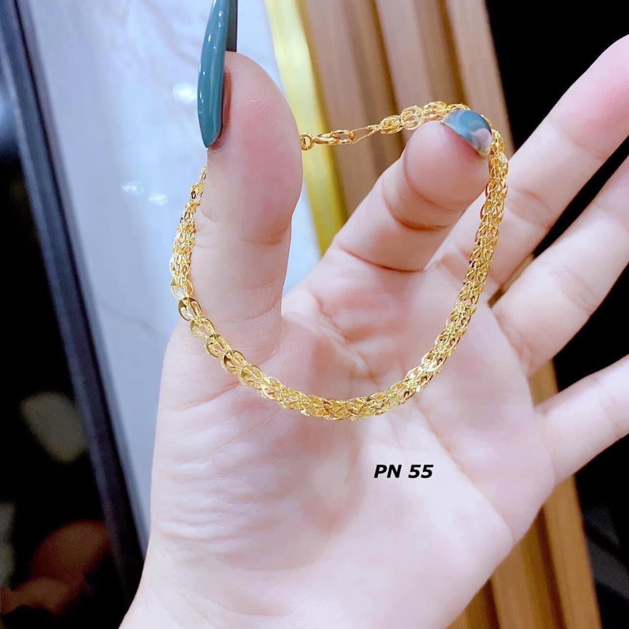 Lắc tay vàng tây dáng đuôi phụng , trang sức vàng tây, đủ hoá đơn thẻ bảo hàng