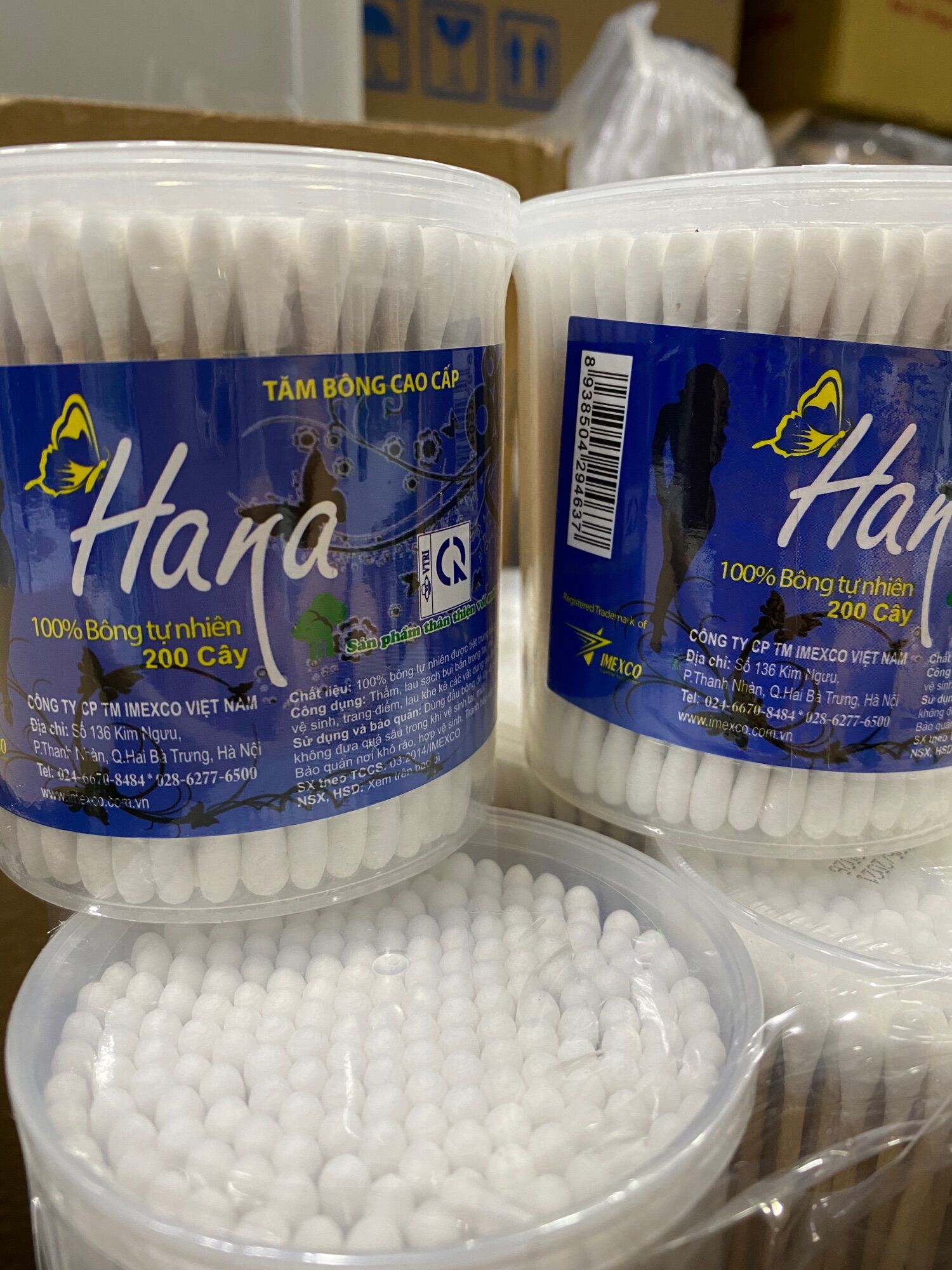 Tăm bông Hana 200cây