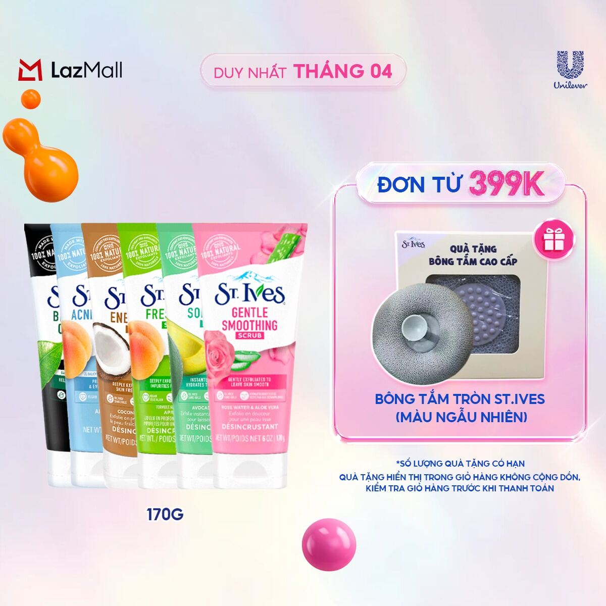 Sữa rửa mặt tẩy tế bào da chết St.Ives 170g