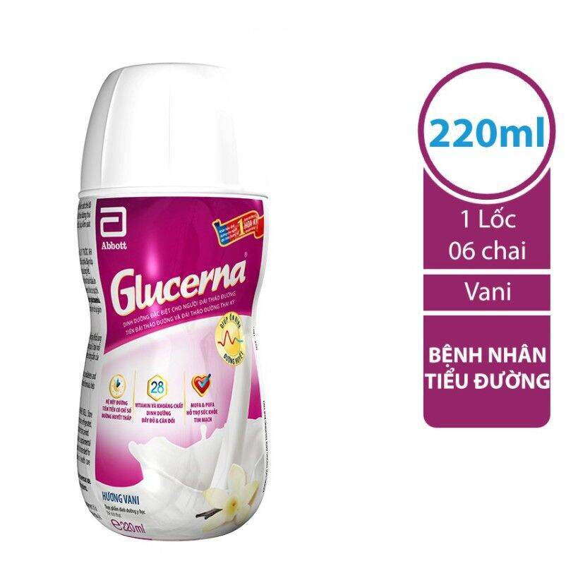 Lốc 6 chai sữa nước Glucerna 220ml