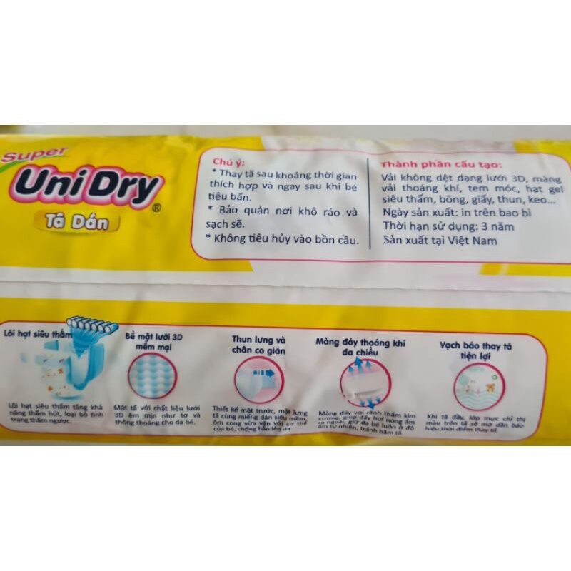 Tã dán Unidry M46/ L38/ XL34