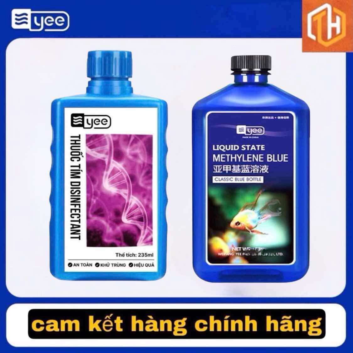 Xanh Methylene Blue + Thuốc Tím combo phòng bệnh và đặc trị các bệnh ngoài da cho hồ cá cảnh