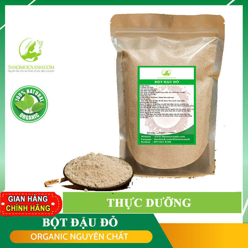 Bột đậu đỏ thực dưỡng Thảo Mộc Xanh 500gram-[ Thảo Mộc Xanh]