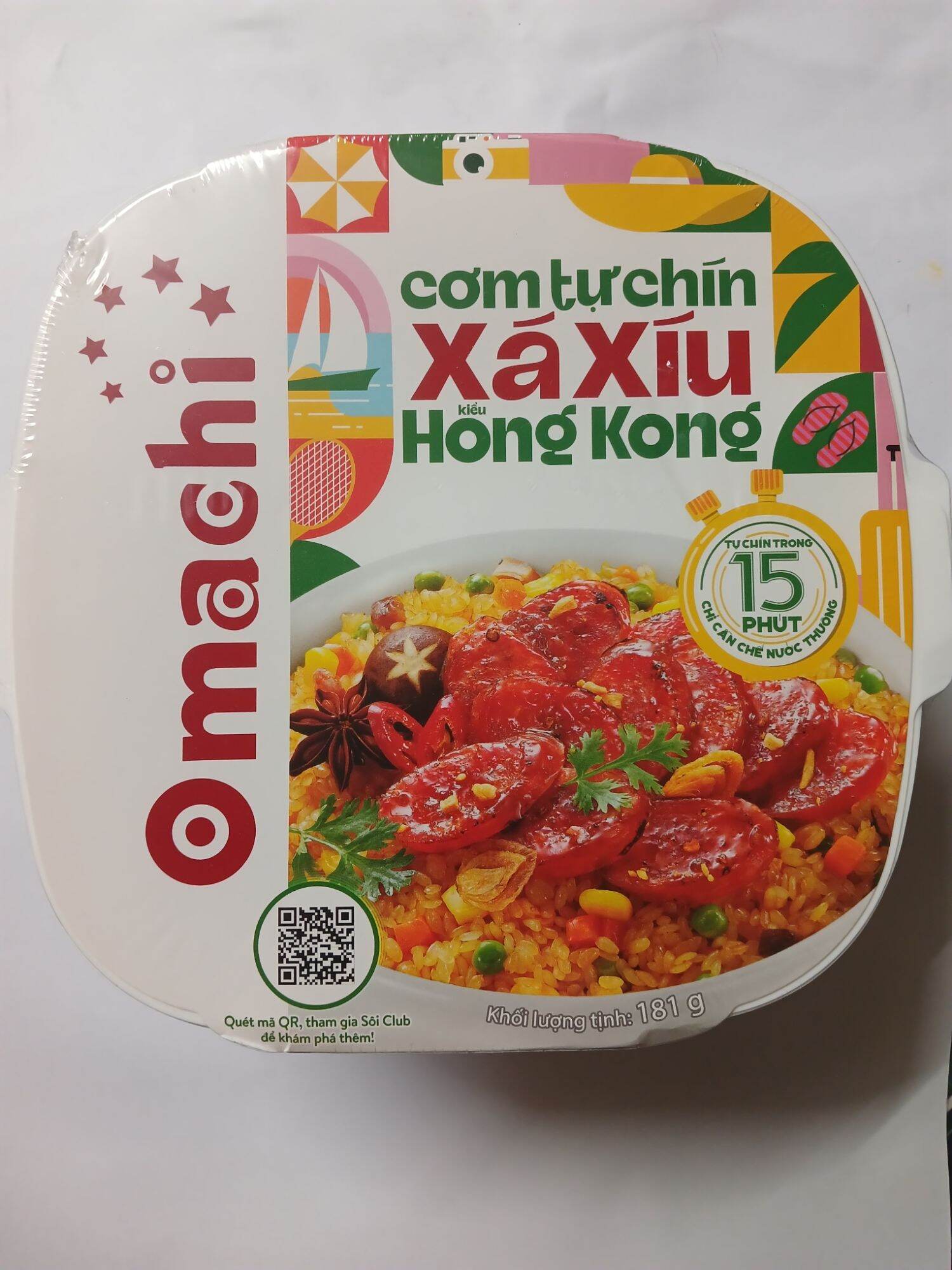 Cơm tự chín Omachi Xá Xíu Hong Kong 181g