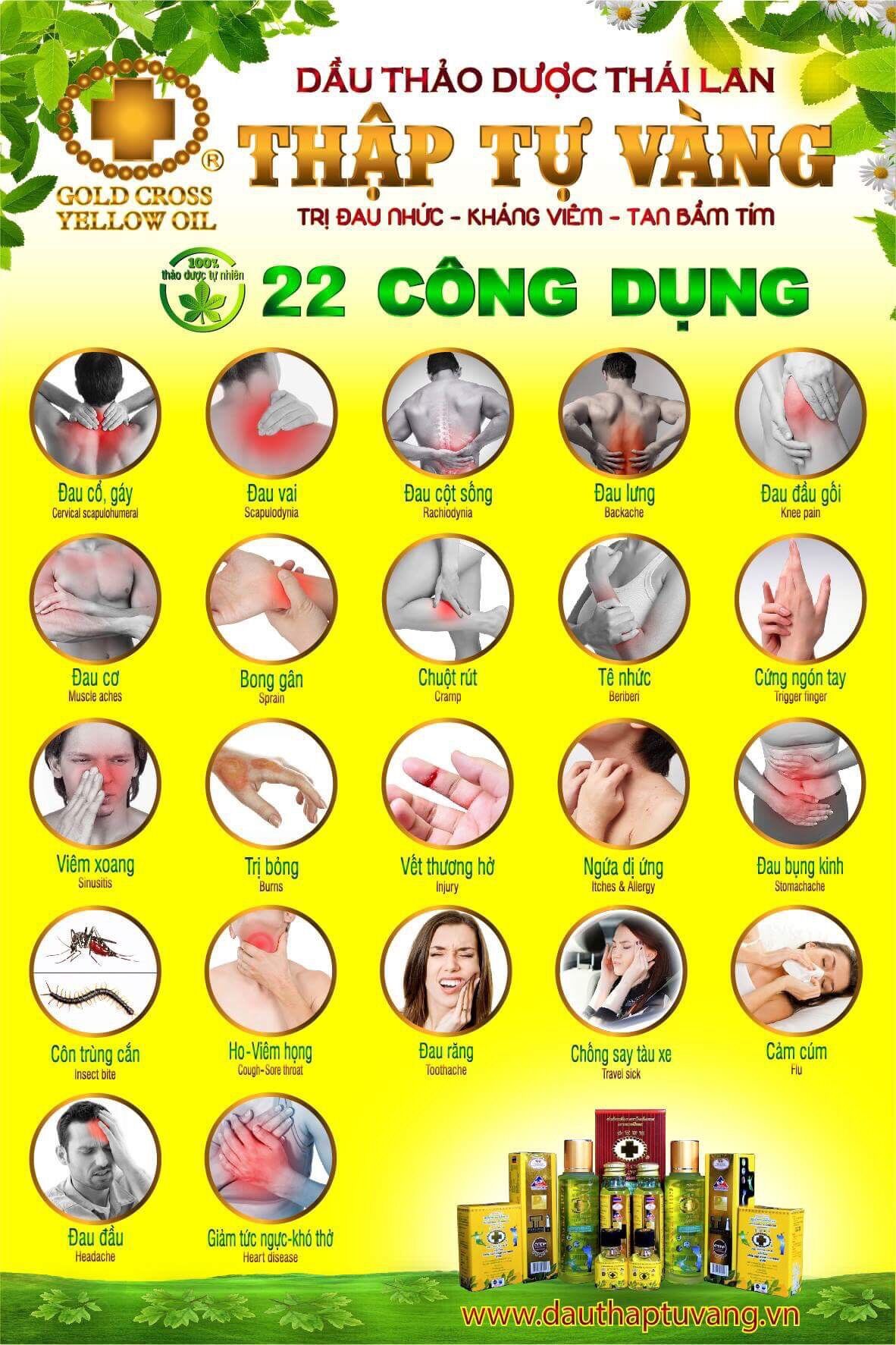 Dầu Thập Tự Vàng Thái Lan