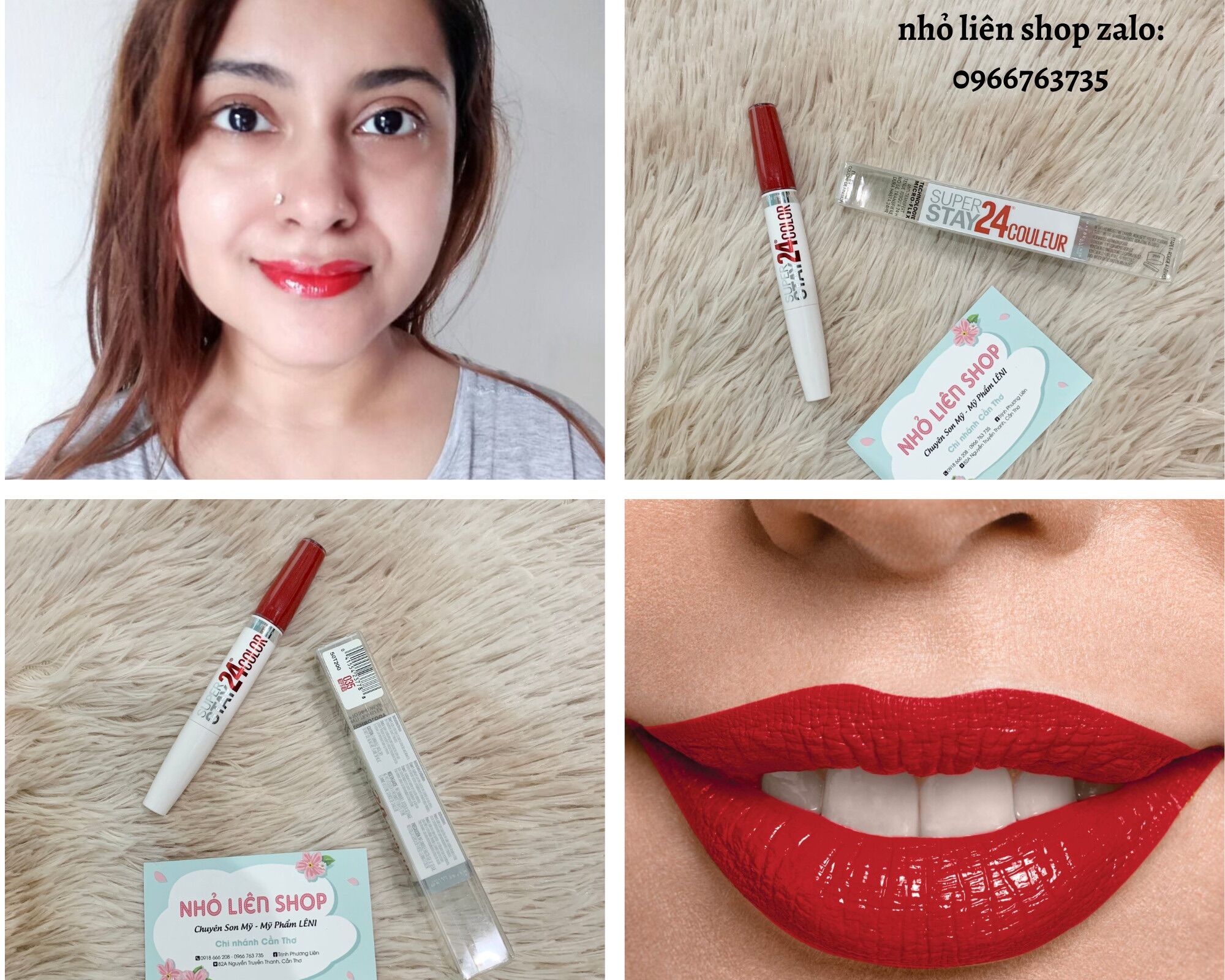 [SON KEM LÌ 24H CHÍNH HÃNG MỸ ] MAYBELLINE SUPERSTAY 24H COLOUR LIPSTICK