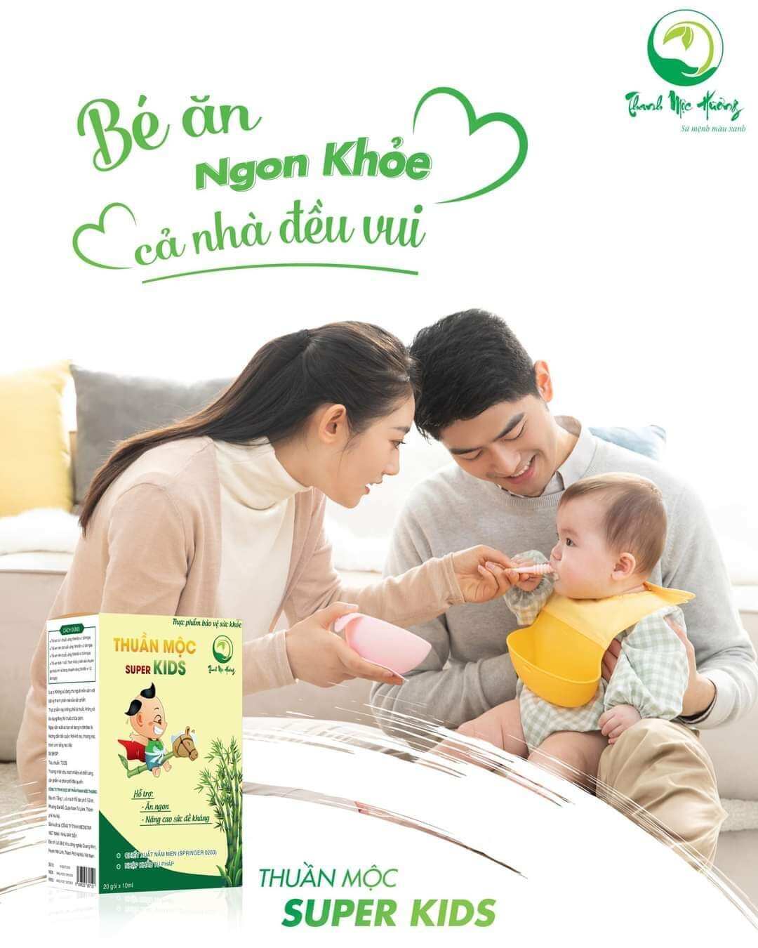 [Chính hãng] Siro ăn ngon Thuần Mộc supper kids