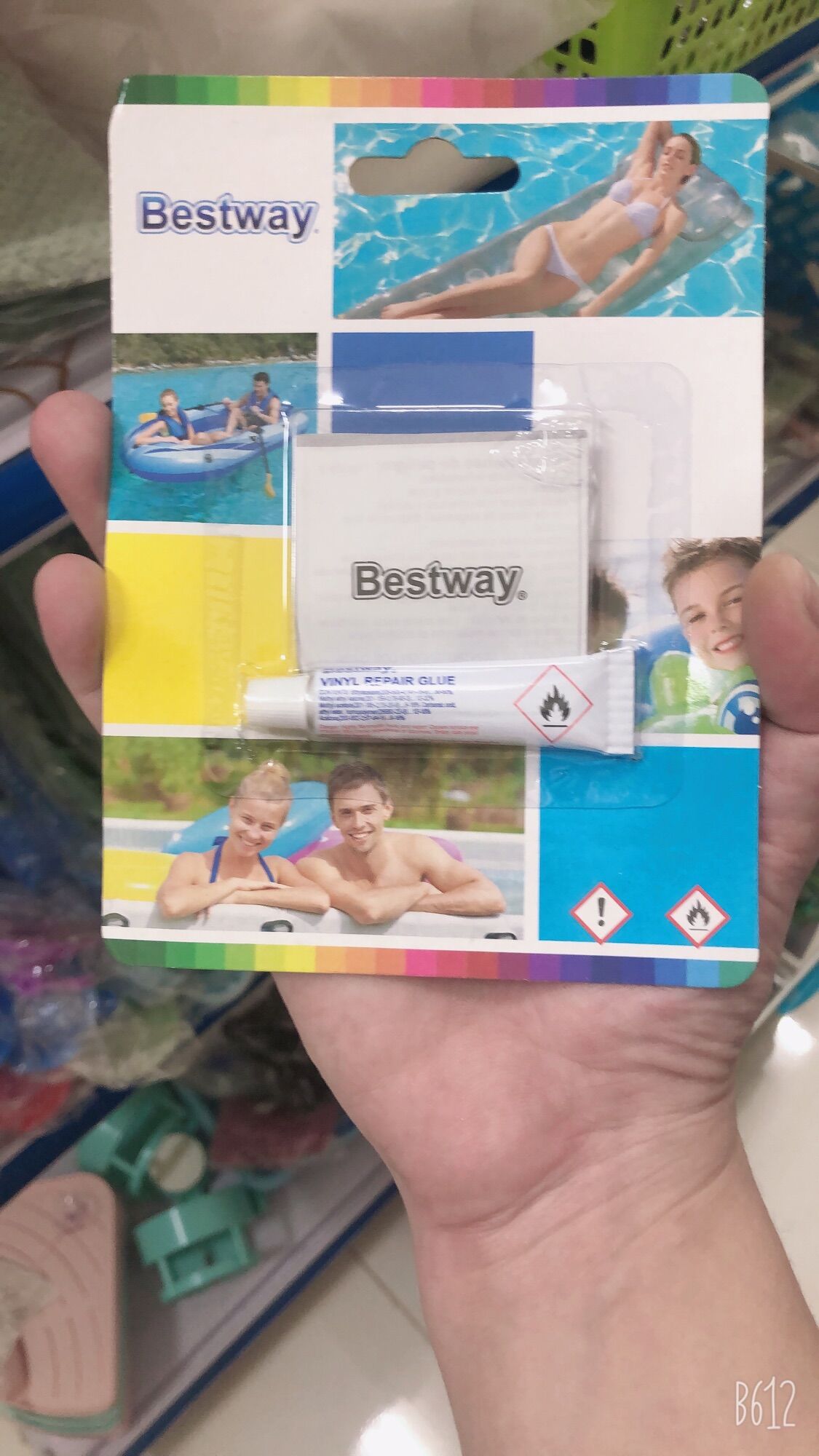 Bộ keo và miếng vá bể bơi, phao bơi, ghế hơi Intex