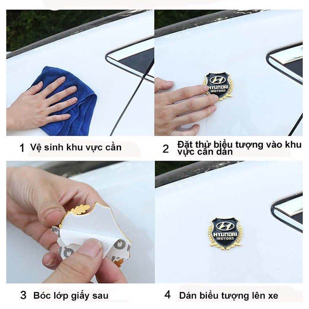 logo bông lúa chất liệu hợp kim đồng hãng xe MAZDA