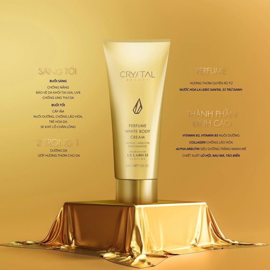 KEM DƯỠNG SIÊU TRẮNG DA BODY Crystal