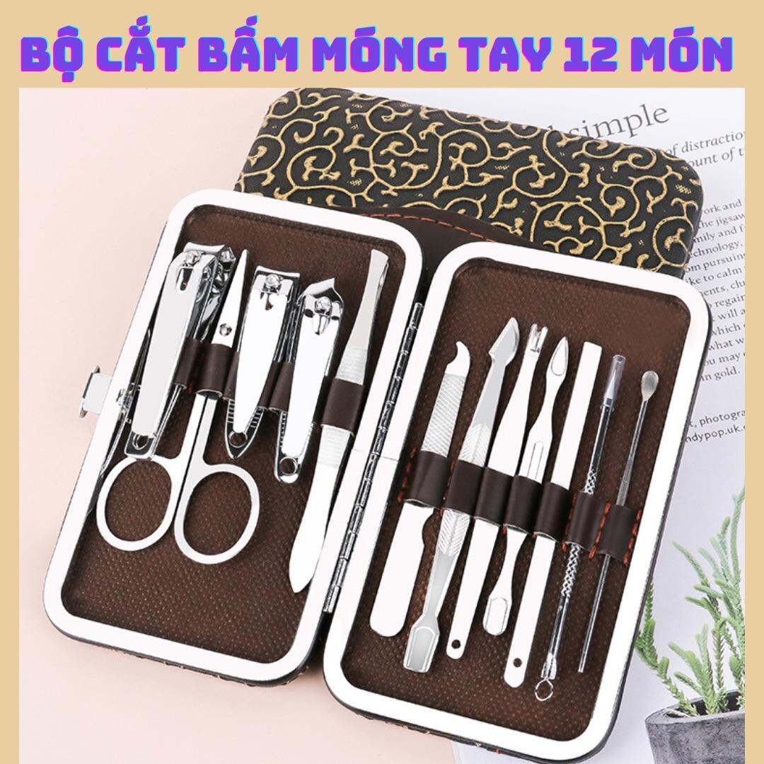 Bộ cắt bấm móng tay 12 món đầy đủ