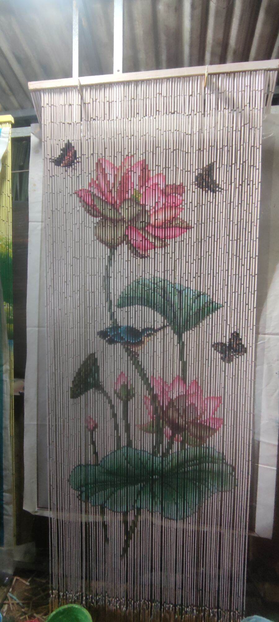 mành trúc nghệ thuật 100x200cm.