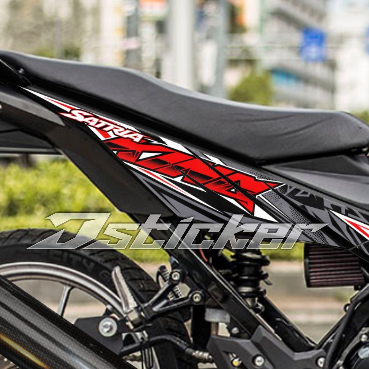 Tem King Drag Satria ( Raider ) Rời Xe Đen