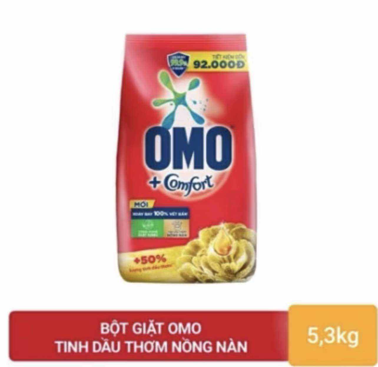 Bột giặt omo 5,3kg hương comfort