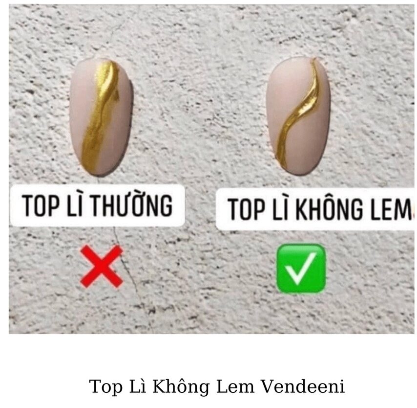 Sơn gel top lì không lem Vendeeni