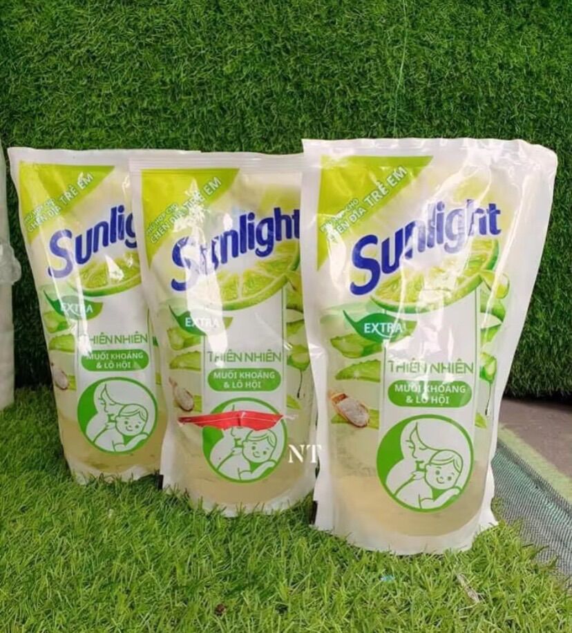 Nước rửa chén sunlight muối khoáng và lô hội túi 750g