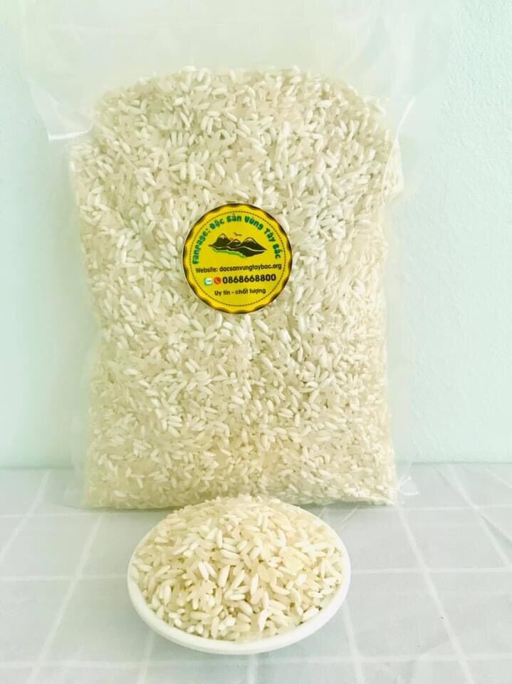 1kg nếp nương Điện Biên rất dẻo và thơm