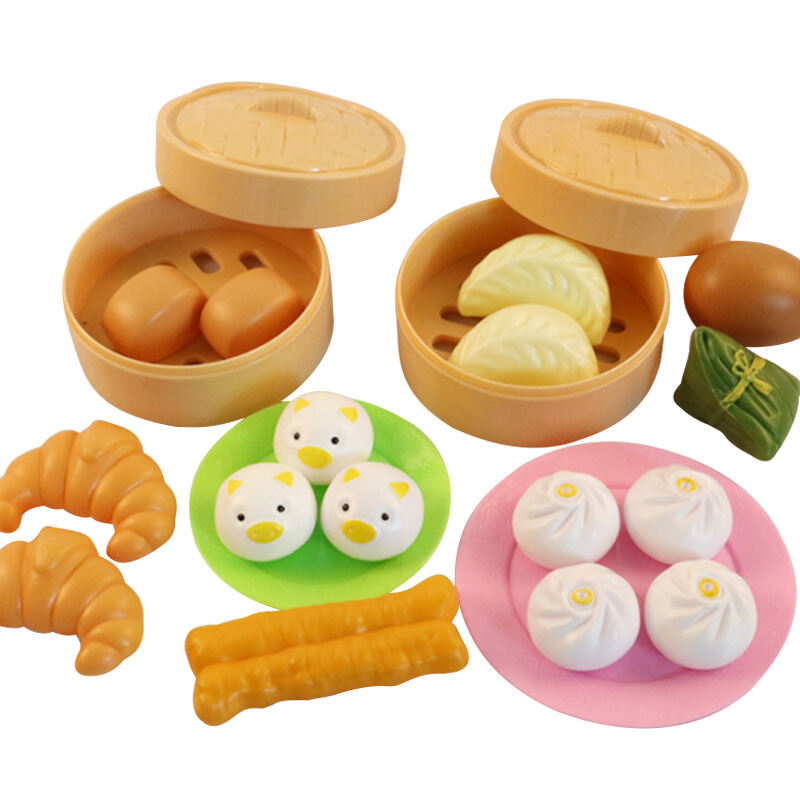 Đồ Chơi Nhà Bếp Chơi Đồ Hàng Trẻ Em Bánh Bao Hấp Thực Phẩm Mô Phỏng Sớm