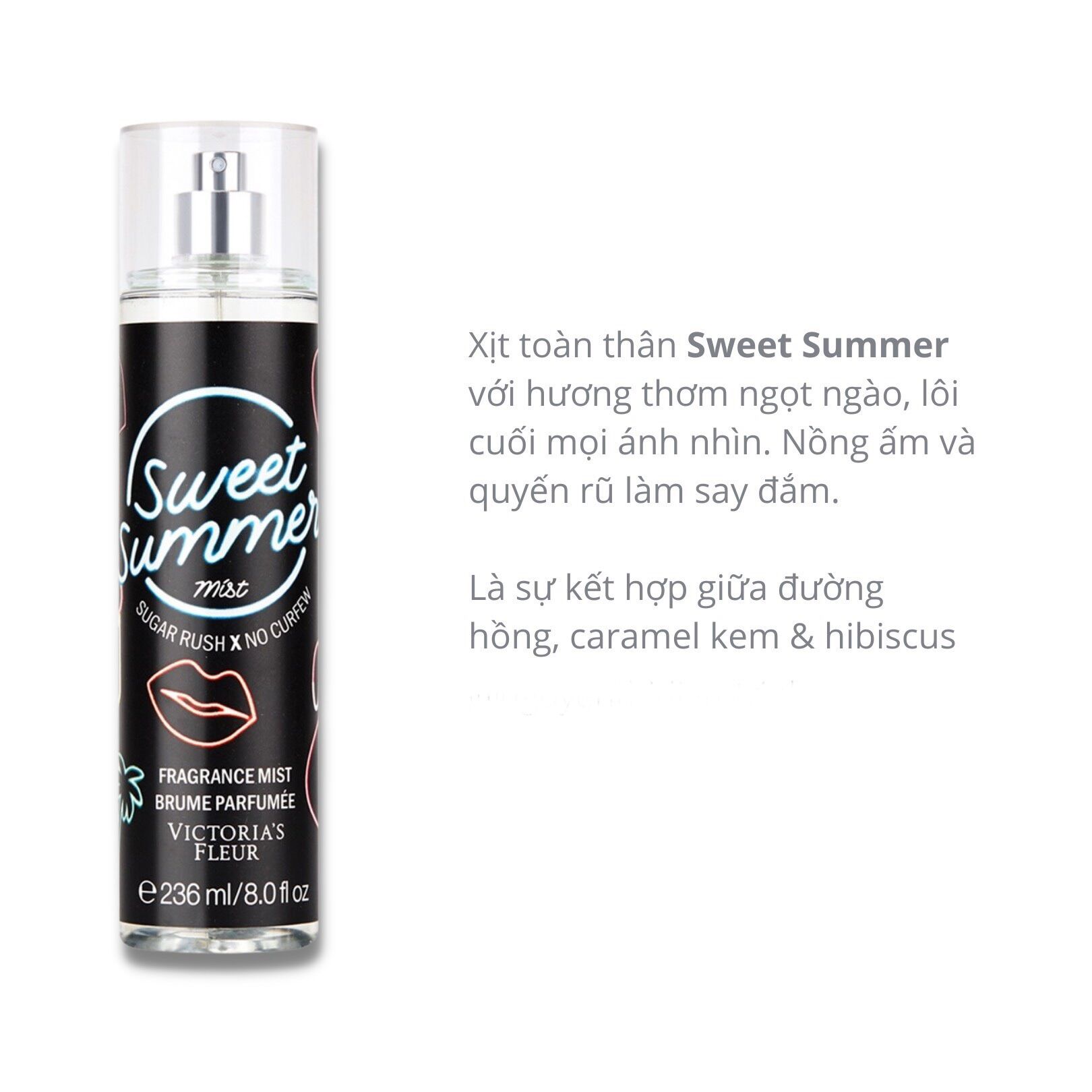 Xịt thơm body mist victoria fleur 236ml
