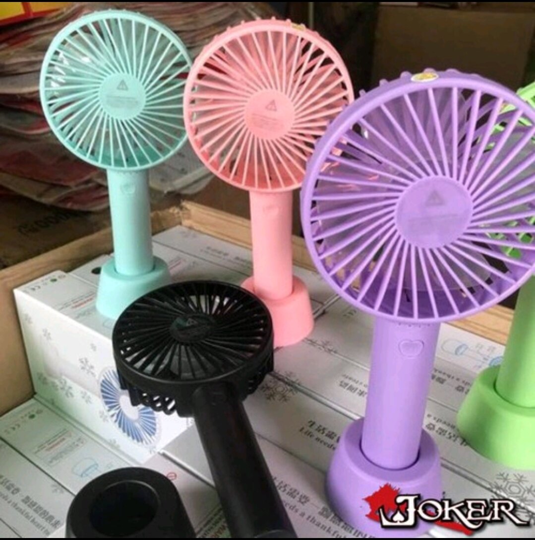 Quạt Mini Cầm Tay Tích Điện 3 Chế Độ Gió.