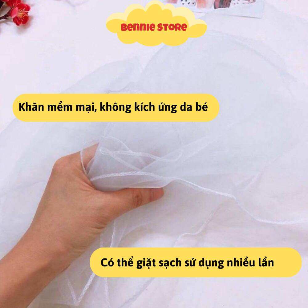 Khăn voan che mặt, chống bụi cho em bé