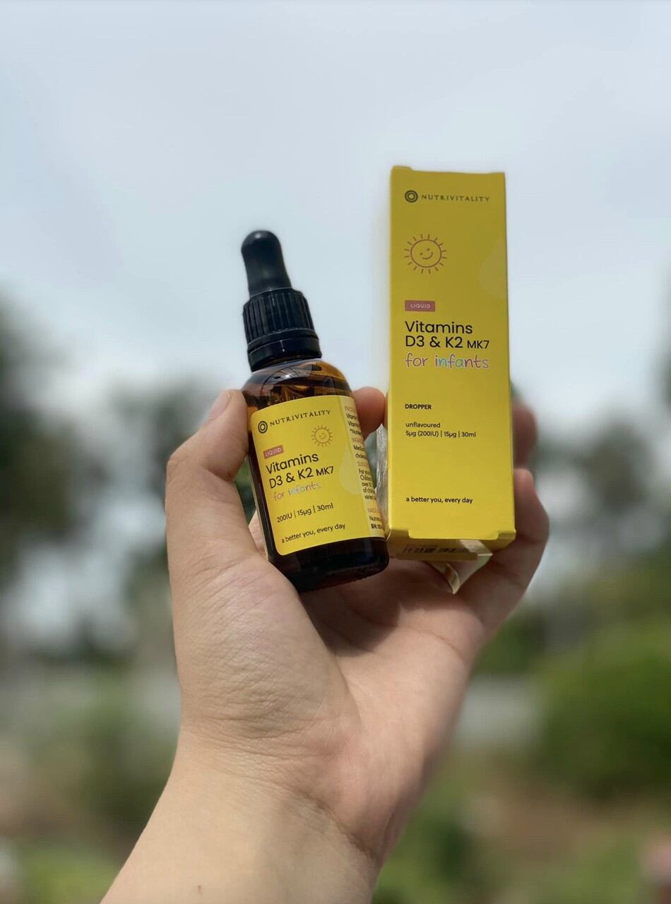 Vitamin D3K2 Anh Quốc Nutrivitality