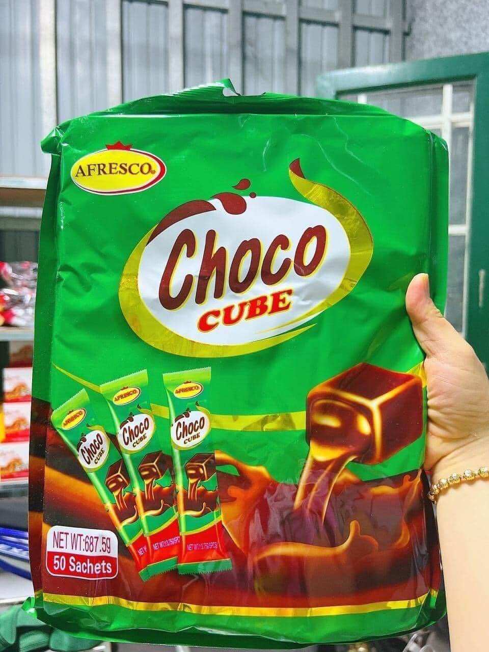 Kẹo choco cube dạng thanh túi 50 thanh túi 687g