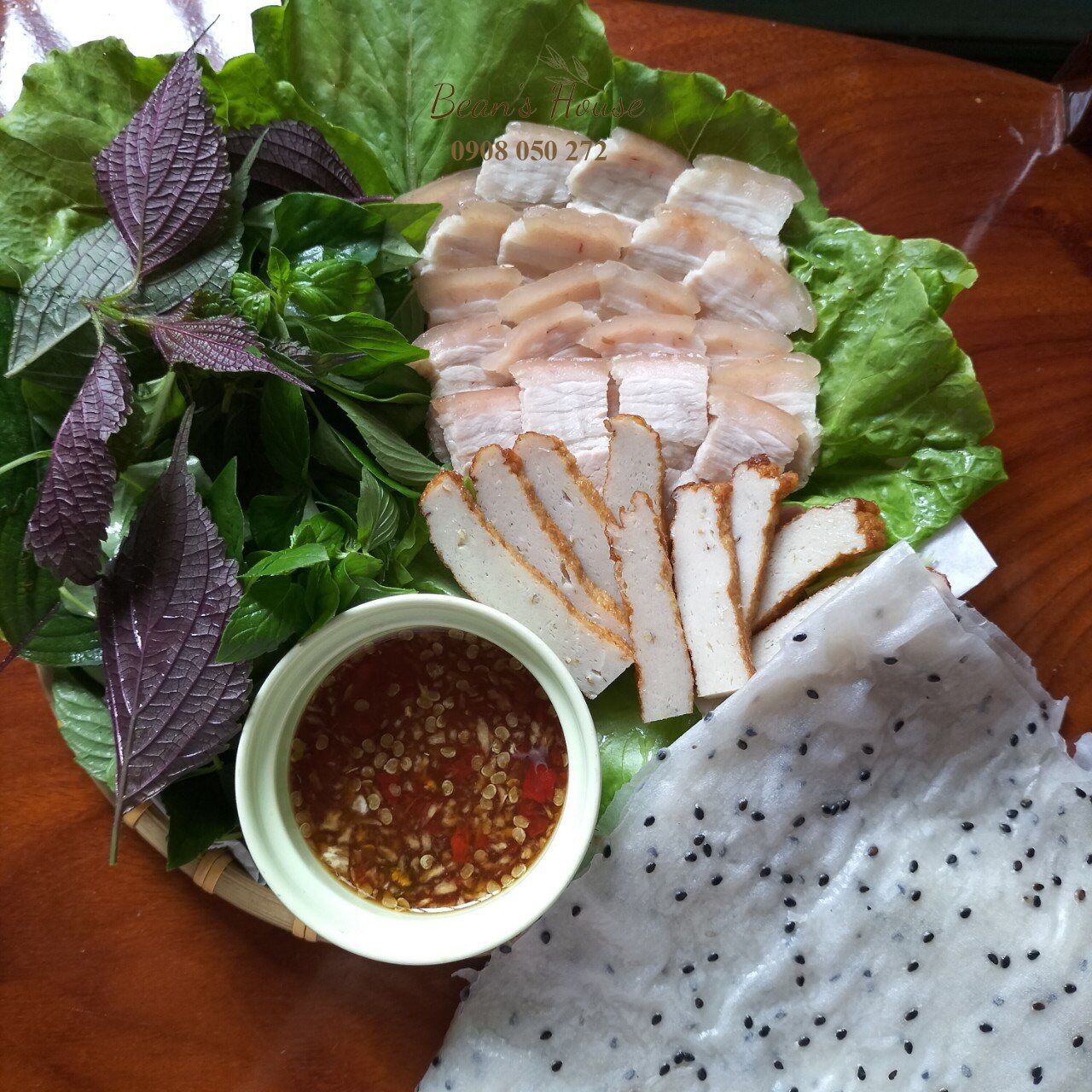 Bánh tráng mè đen Phan Rang