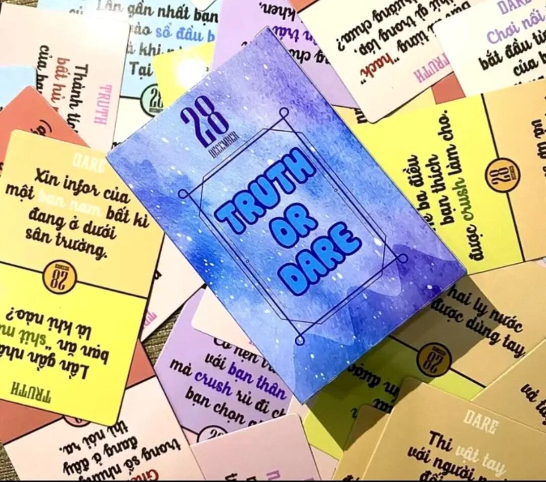 Bộ bài truth or dare - thách hay thật vui nhộn