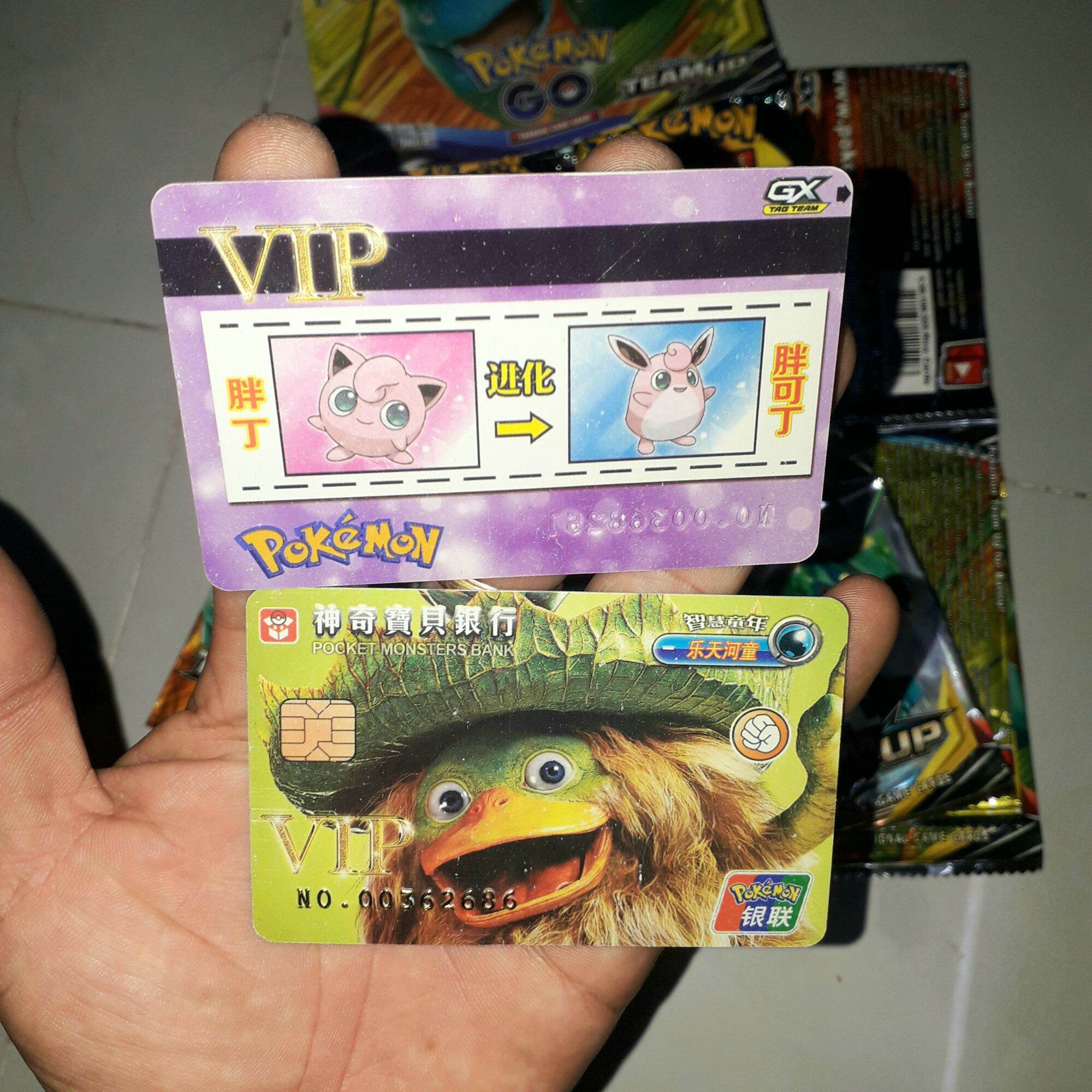 Sét 12 thẻ bài nhựa cứng kích thước 6,5 x 8,5 cm pack bank pokemonvip gx