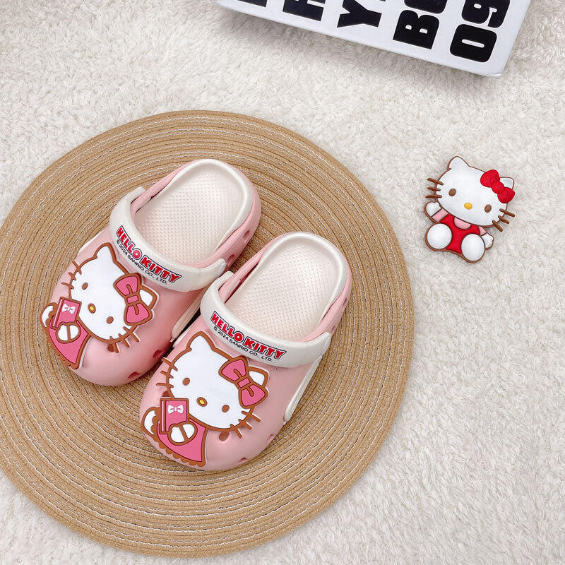 Giày Vườn Sanrio Trẻ Em 1-3 Tuổi Hoạt Hình Em Bé Mềm Dép Đáy Chống Trơn Trượt Nhẹ Giày Đi Biển Thời Trang, Sành Điệu