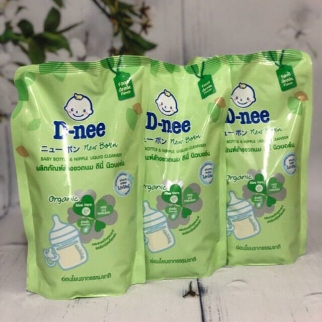 [HCM] Nước rửa bình sữa túi Dnee (Thái Lan) 600ml