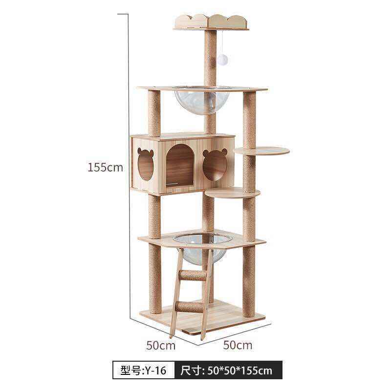 Cattree nhà gỗ nhà cây cào móng cho mèo